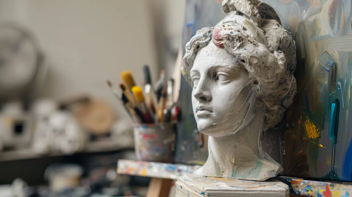 Hellenic statue head